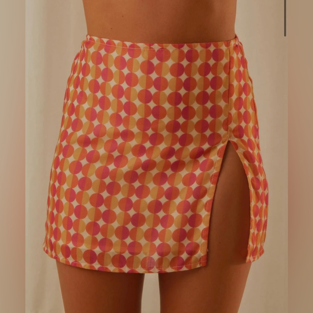 Ombre circle mini skirt Pepper Mayo NET Size 0